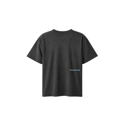 WORN LABEL ACID WASHED TEE